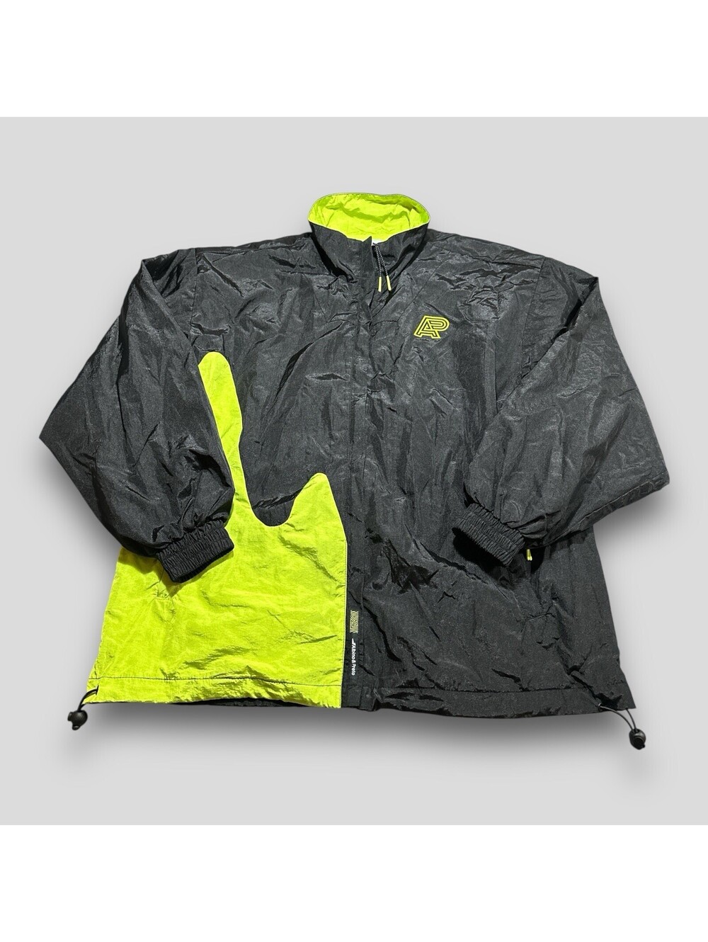 Albino and Preto Reserve Windbreaker Jacket Mens Small Black Green A&PWW Vented